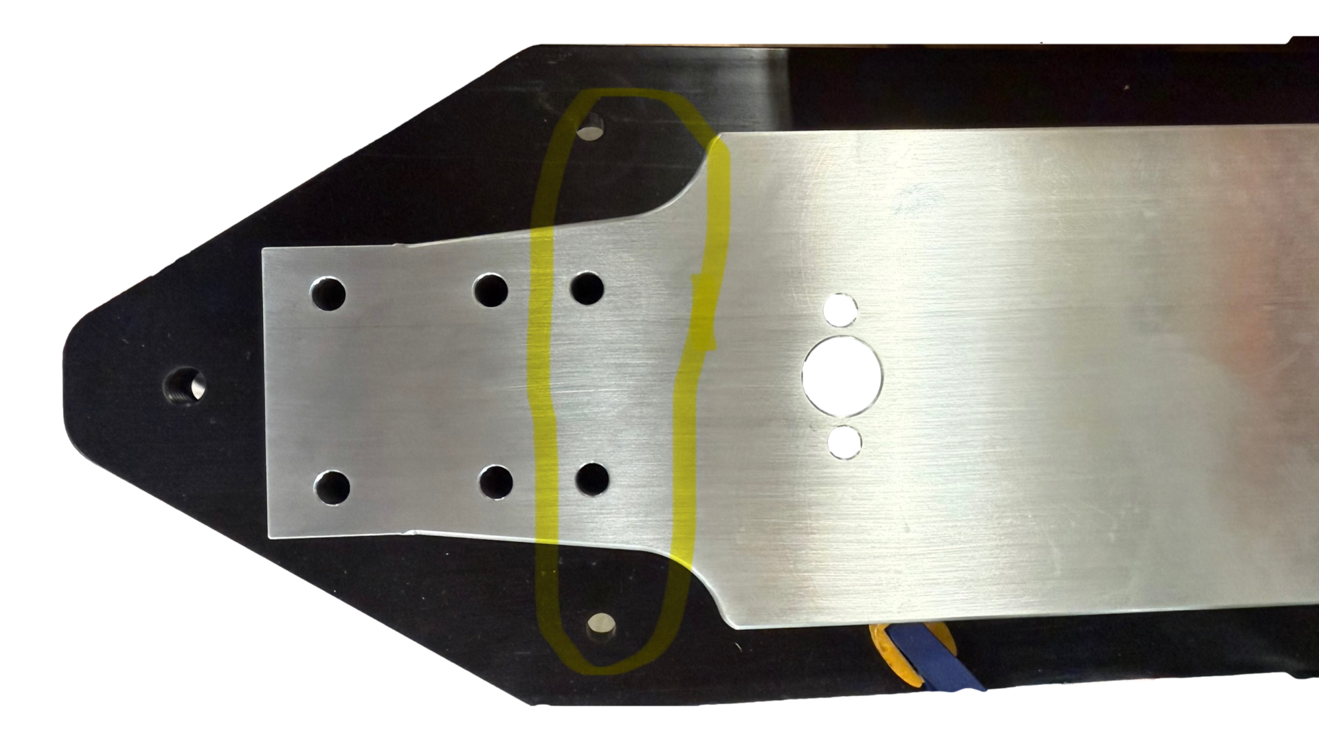 Drill Holes Lined up with Windage Pedestal Holes in Base
